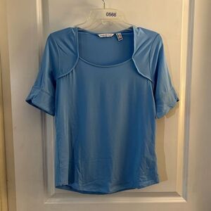Isaac Mizrahi Live! Blue Women's Top sz  XS